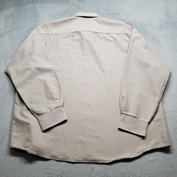 Casual Country Outfitters Button Up Plaid Shirt 1 Pocket Tan White Men Sz XL - Picture 2 of 9